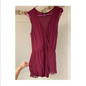 Maroon Forever 21 Romper